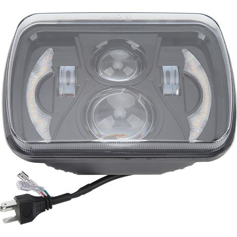 Phare de Voiture LED Carré Feux de Jour Clignotant Étanche Lumière Haute Transmission 12 à 48V (1/5)