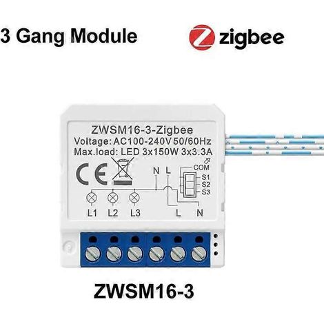 Module de commutation intelligent Zigbee Tuya à 2 voies, disjoncteur domotique 1234 voies compatible avec Alexa Home (1/4)