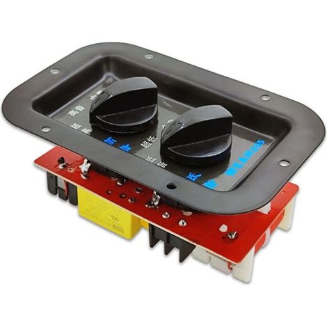 Diffusore a 2 vie da 350 W con splitter per alte e basse frequenze, crossover e filtri fai-da-te per home theater.