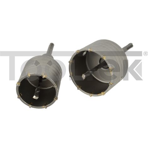 GEKO G40003 KIT FRESE CAROTATRICE A TAZZA 65+80mm PER MURO CALCESTRUZZO (1/4)