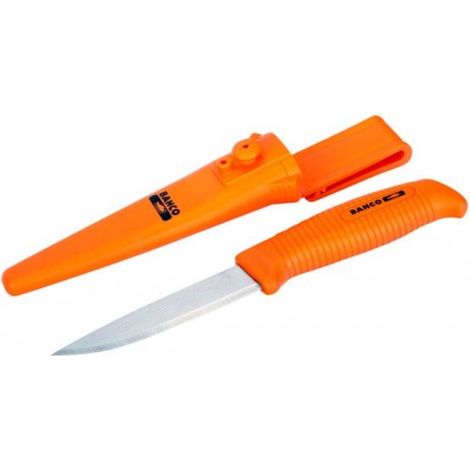 Cuchillo multiusos Bahco 1446 acero inoxidable 220 mm funda (1/4)