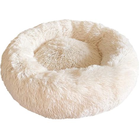 Cestino rotondo per cani, cuscino per gatti, cestino a ciambella, cestino per cani, lettino extra morbido, comodo e carino per cani e gatti, cuscino per gatti e cani di piccola e media taglia, 50 cm, 