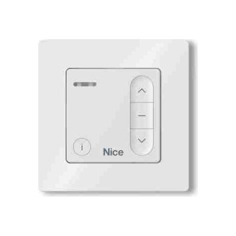 Nice DOMIW1 - Transmisor bidireccional de pared, monocanal, blanco