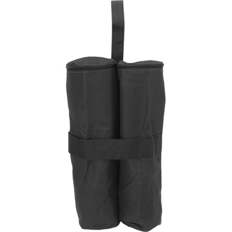 Sacs de sable extra-larges, lourds et résistants pour tente pare-soleil extérieure, imperméables au vent, noirs (1/5)