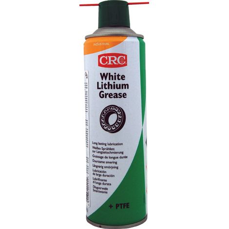 CRC SPRAY 500 WHITE LITH GREASE IND GRASA LITIO CON PTFE BLANCA NO GOTEA -18ºC-1177ºC