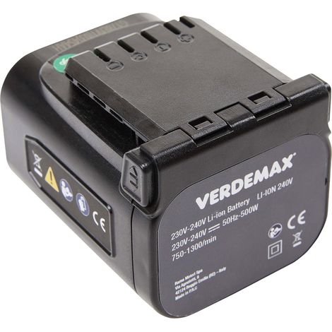 Batteria 4 Ah per Forbice FE16 PRO e Potatore PE16 PRO Verdemax Grigio Verde