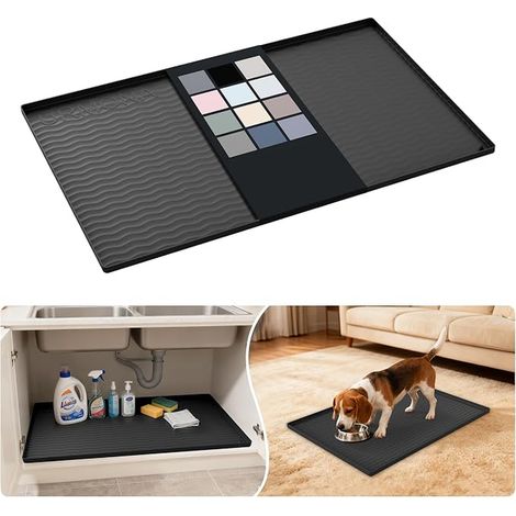 Silicone Under Sink Mat 55 x 78 cm Waterproof Furniture Protector (1/3)