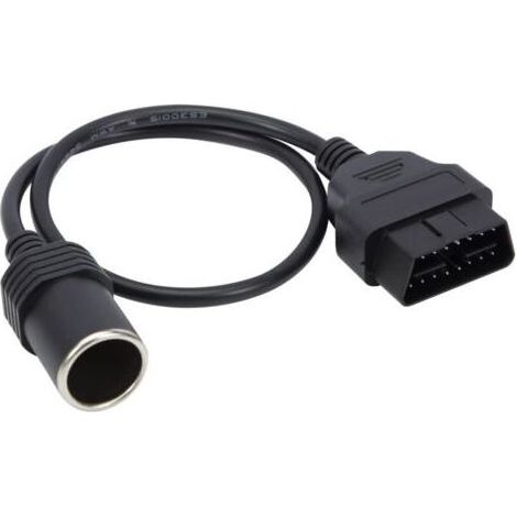 Câble d'alimentation OBD2 16 Broches vers Prise Allume-Cigare Femelle 18 AWG (1/5)