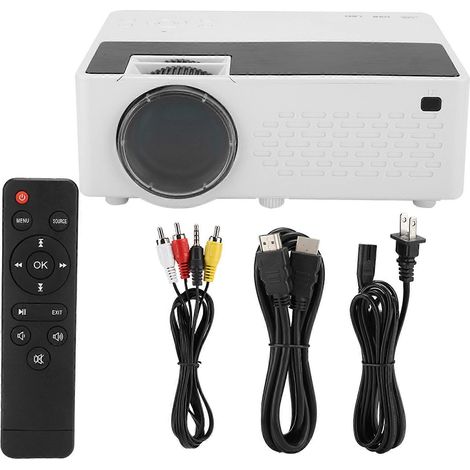 J12 Portable USB HDMI VGA Input 1080P Full HD WIFI Wireless Screen Mirroring Projector (1/5)