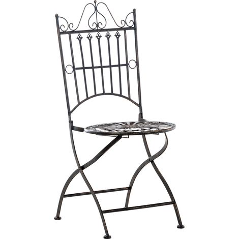 Silla de jardín plegable de metal bronce MDJ10221 (1/5)