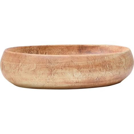 Maison Exclusive - Lavabo da Appoggio Marrone Ovale 59x40x15 cm Ceramica