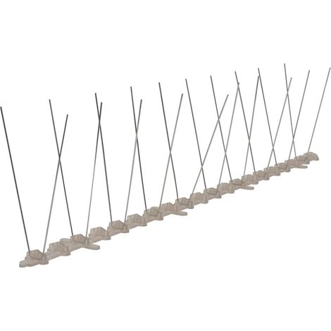 vidaXL Set de 6 hileras de pinchos contra pájaros y palomas 2 filas 3m (1/2)