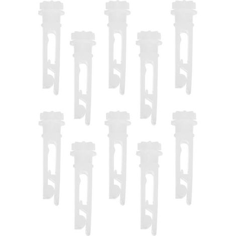 Clips de réparation pour stores verticaux – Lot de 10 pièces en vinyle blanc résistant et durable – Pour fenêtres, placards, bureaux (1/5)