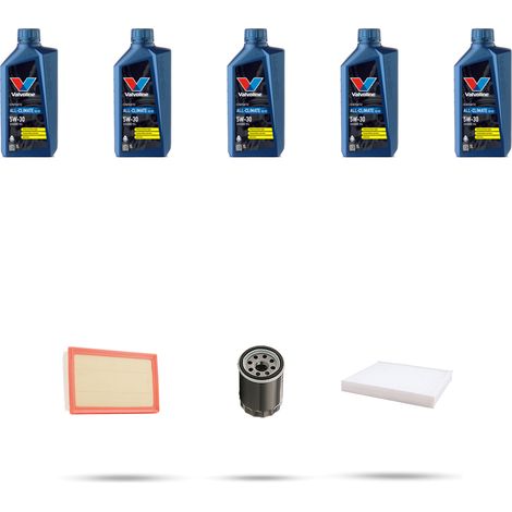 Kit tagliando 3 FILTRI e 5L OLIO compatibile con Toyota Prius 1.8 Hybrid 72kw dal 2015 (1/5)