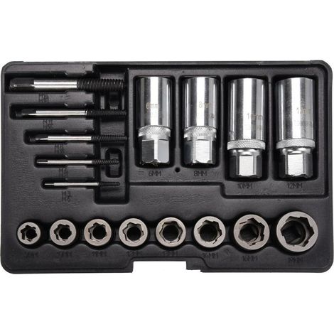 Juego universal de extractores de tornillos de 17 piezas YT-06033 yato (1/3)
