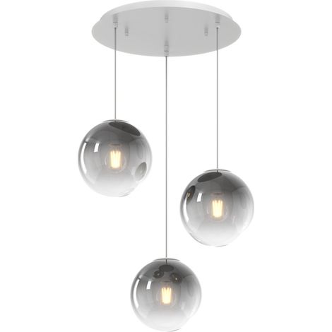 Lampadario moderno top light big eclipse 1194 bi s3 tp fu e27 led vetro lampada soffitto sfera globo