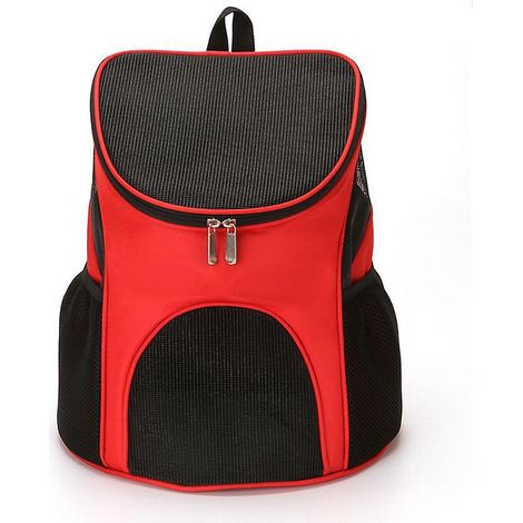 pet Portable Backpack (red-s) Breathable Lightweight Foldable Outdoor Backpack Travel Hiking Camping (1/3)