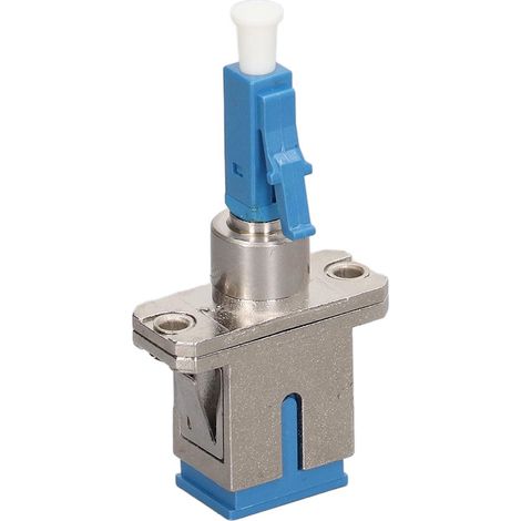 Adaptateur hybride LC mâle vers SC femelle monomode 9 × 125 µm pour fibre optique, compatible avec les localisateurs visuels de défauts et les wattmètres optiques. (1/5)