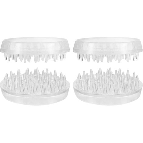 Lot de 4 patins antidérapants en plastique pour pieds de chaises et de meubles, adaptés aux sols en bois et aux canapés. (1/5)