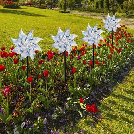 Deterrente Uccelli (Pacchetto da 10), Mulini a Vento Riflettenti per Giardino, Frutteto, Casa, Fattoria - Sicuro ed Efficace (1/4)
