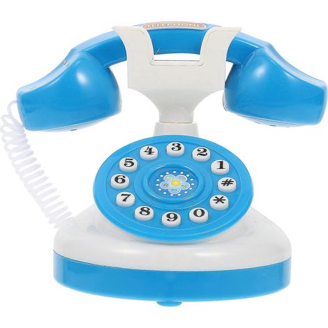 Téléphone jouet Numark à platine vinyle, téléphone filaire rétro à une seule ligne-15X8.5CM-Random Color (1/3)