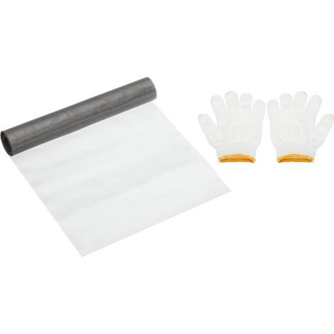 Maille en Acier Inoxydable 304 de 150 Mailles, Tissée, de 40"L x 16"W, avec Gants, pour Filtre de Ventilation d'Air, Couverture de Sécurité de Fenêtre, Clôture pour Animaux (1/5)
