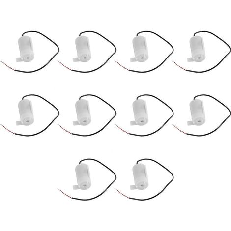 10 mini pompes submersibles, CC 2,5-6 V, moteur sans balais silencieux, débit 120 litres/heure (1/5)
