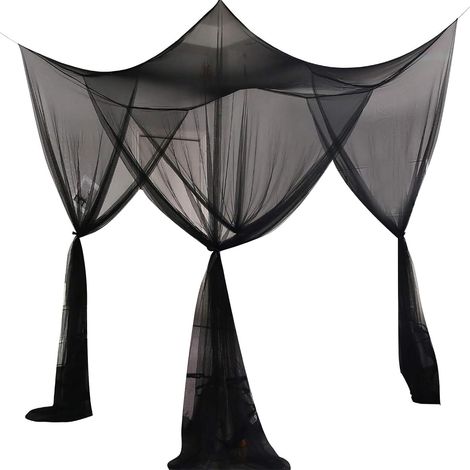 Moustiquaire carrée pour lit, rideaux d'été princesse à motifs (1/5)