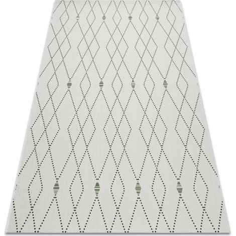 Teppich COLOR 19443/062 SISAL Diamanten Creme white 140x200 cm