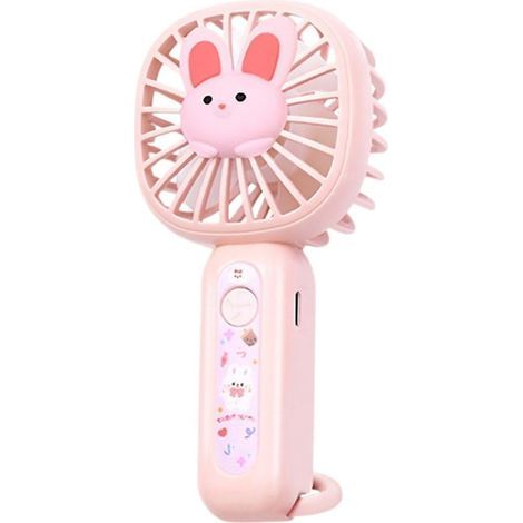 Mini Ventilateur Portable Mignon, Motif Animaux, Rechargeable par USB, Léger Idéal pour Rafraîchir Soi-même, en Intérieur en Extérieur Ou en (1/5)