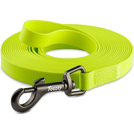 Longe pour Chien 3m / 7m / 5m / 10m / 15m / 20m Laisse Chien avec Poignée et Sac de Rangement Longue Corde, Laisses de Dressage étanches pour Chiens de Grande et Petite Jaune (1/5)