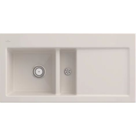 VB Einbauspüle Subway 60 677001 1000x510mm Rechteck Crema CeramicPlus (1/3)