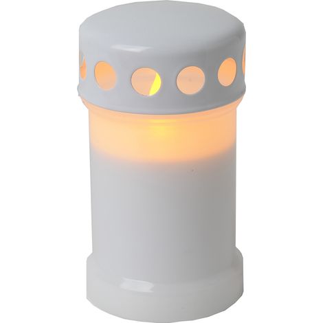 LED-Windlicht ,flackernd, Farbe : weiss, ca. 14 x (1/5)