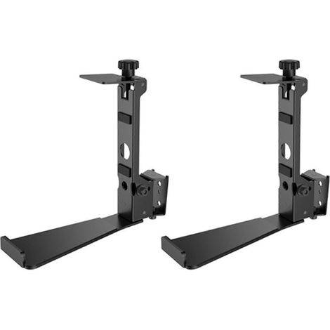2 supports muraux, supports d'étagère, supports pour tablettes et boîtiers audio en alliage d'aluminium pour enceintes SONOS PLAY:5 - JBMEDIA (1/4)