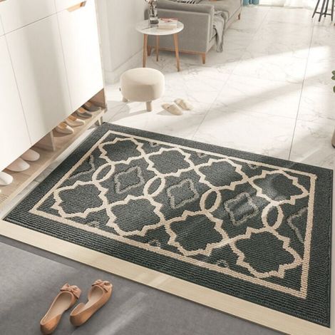 Tappetino antiscivolo assorbente 60 x 90 cm in polipropilene lavabile in lavatrice – Ideale per interni ed esterni – Antipolvere (1/3)