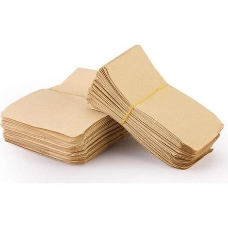 100er-Packung Kraftpapier-Samentüten, Mini-Umschläge, Vintage-Kraftpapier für Samen, Süßigkeiten, Schmuck, 6 x 10 cm (1/4)