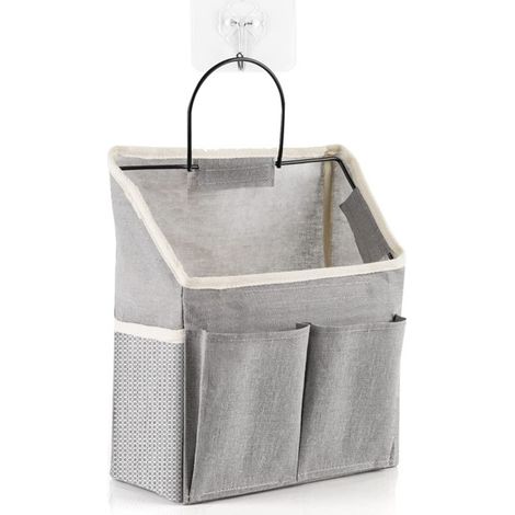paquet de sacs de rangement suspendus au mur conteneurs de au-dessus de la porte pour salle de bain dortoir 1 Gris (1/5)