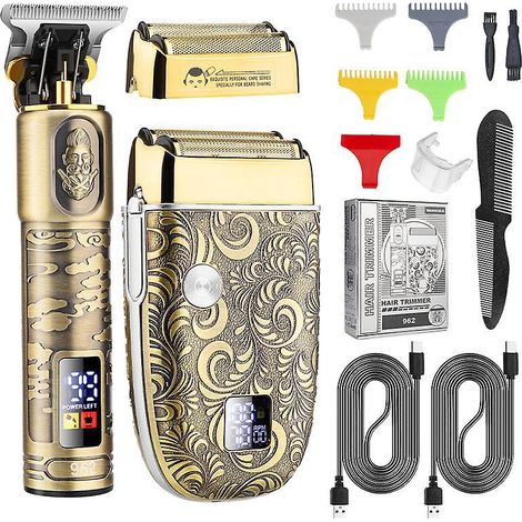 tondeuse Barbe Homme Et Tondeuse Cheveux Hommes Professionnel Rasoir Lectriques Hommes Rasoir Tte Chauve Tondeuse Barbe Rechargeable Avec Led Con (1/5)