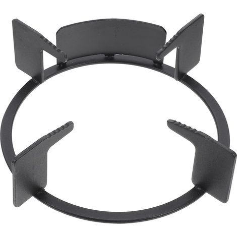 Support De Brûleur à Gaz Semi-coupe-vent En Métal Robuste Adaptable Cuisinière à Gaz Ronde Accessoire Cuisine Pour Usage Domestique (1/4)