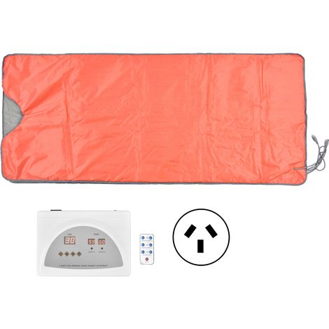Couverture de Sauna Infrarouge Lointain Chauffante Intelligente 650W, Deux Étages de Chaleur pour Salon de Beauté à Domicile, Fiche AU 220V