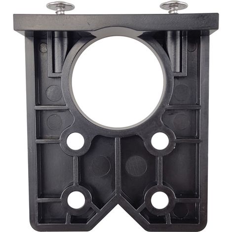Localisateur de trou de charnière (noir) Gabarit de perçage pour charnières de 35 mm, outil auxiliaire de perçage pour le travail du bois, gabarit de perçage pour charnières de panneaux de porte (1/5)