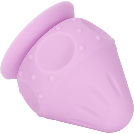 Balle de massage myofasciale en silicone pour points de déclenchement, fixation murale par ventouse, pour le dos, la taille et la nuque (violet). (1/5)