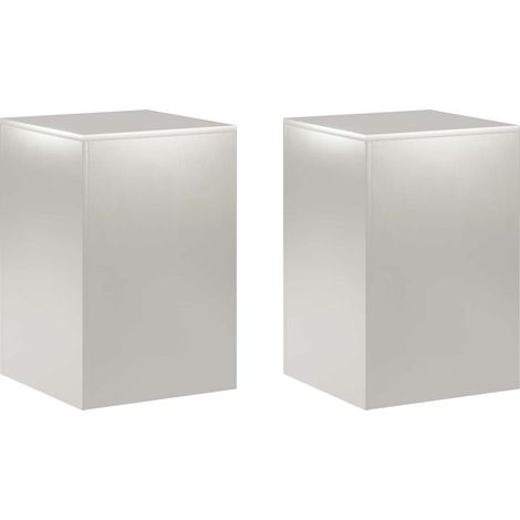 Support de Plante 2 pcs Argenté 40 x 40 x 60 cm Acier vidaXL