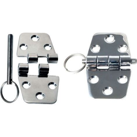 Charnières à goupille (dégondable) inox (1/2)