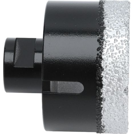 Foret diamanté brasé sous vide, scie cloche pour marbre M14, noir, 65 mm