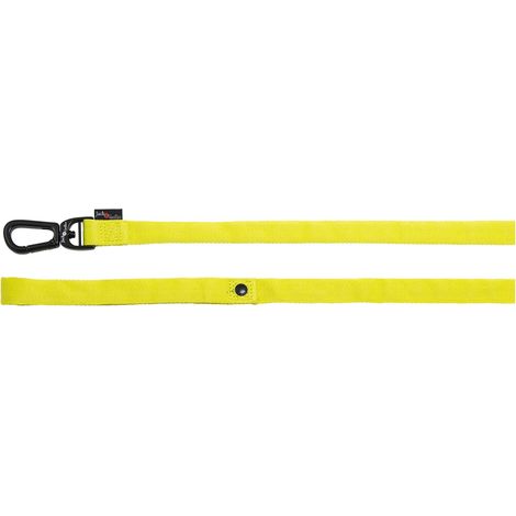 Laisse pour Chien, Modèle Comfort Tube Nylon, Couleur Jaune, Taille M, 20 mm x 152 cm