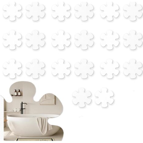(Transparent)Autocollants antidérapants pour baignoire,Lot de 24avec grattoir de qualité supérieure,Tapis Antidérapant Baignoire,Tapis Antidérapant Douche,Sécurité et confort dans votre salle de bain (1/5)