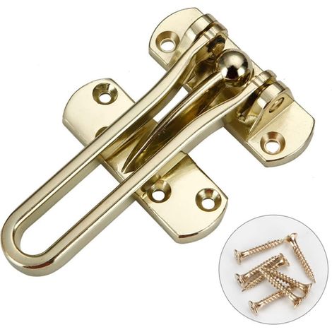 Verrou de porte à boucle et chaîne de sécurité renforcée pour hôtel (1/5)