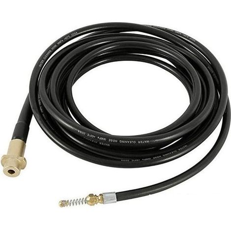Tuyau Nettoyeur Haute Pression 10M Tête Ressort pour karcher(E) Tête ressort flexible, atteint zones étroites, compatible pour karcher pour k2- pour k7, pour idéal débouchage (1/5)