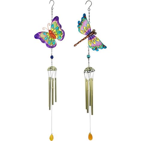 Mobile a forma di farfalla in metallo colorato per la decorazione della casa